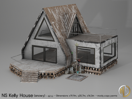 Second Life Marketplace - ::..NS..:: Kelly House (V2 snowy)